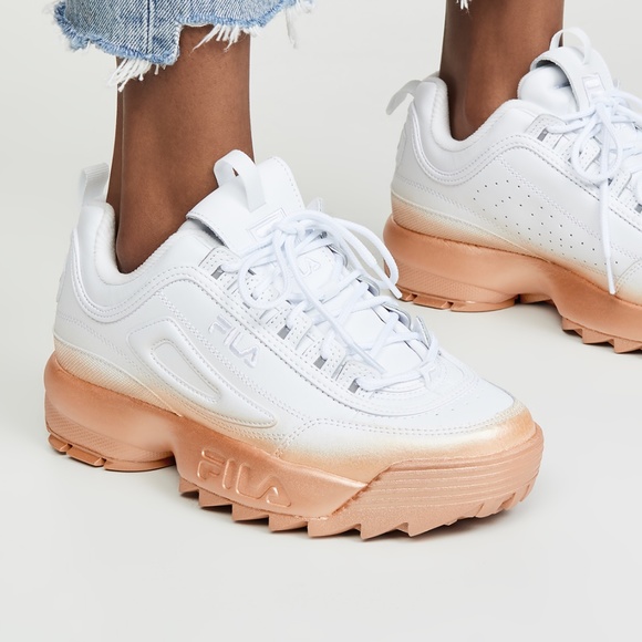 fila disruptor white rose